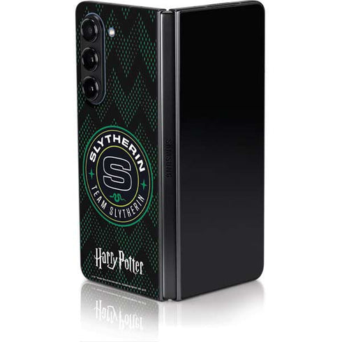 Wizarding Worlds Harry Potter Team Slytherin Galaxy Z Fold5 5G Skin